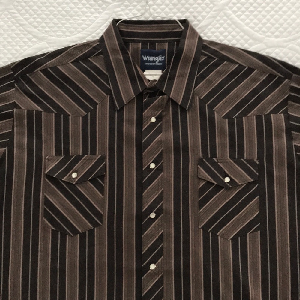 Western style, SS, pearl snap dress shirt